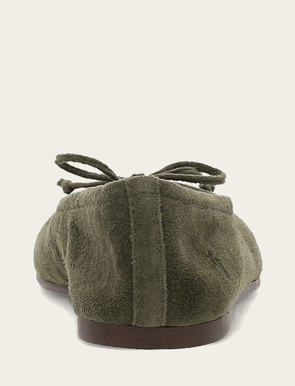 Frye Latest - Women's Dark Olive Emma Ballet Shoe