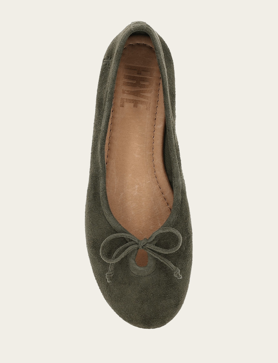 Frye Latest - Women's Dark Olive Emma Ballet Shoe