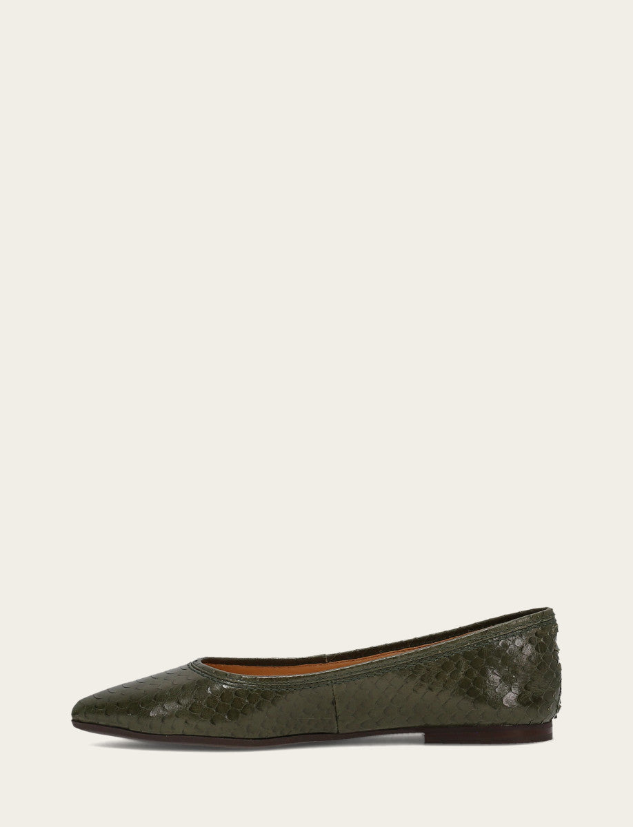 Frye Deals - Women's Dark Olive Heather Ballet Shoe