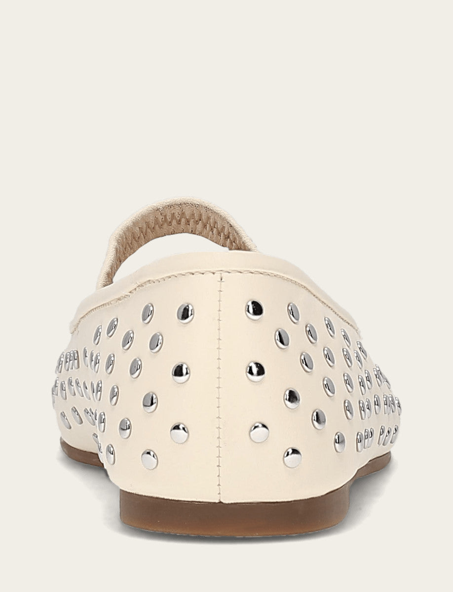 Frye Great Value - Women's Ecru Emma Studded Mary Jane Shoe