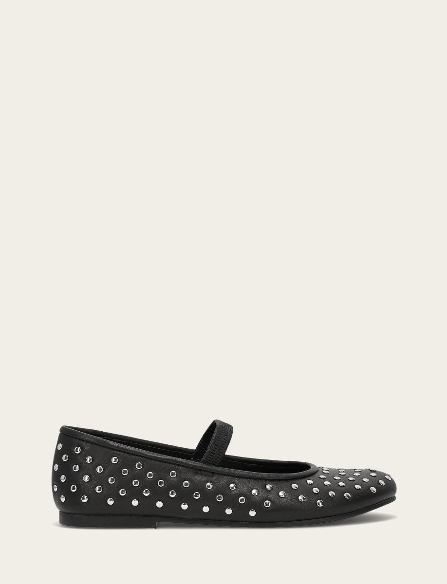 Frye Signature - Women's Black Emma Studded Mary Jane Shoe