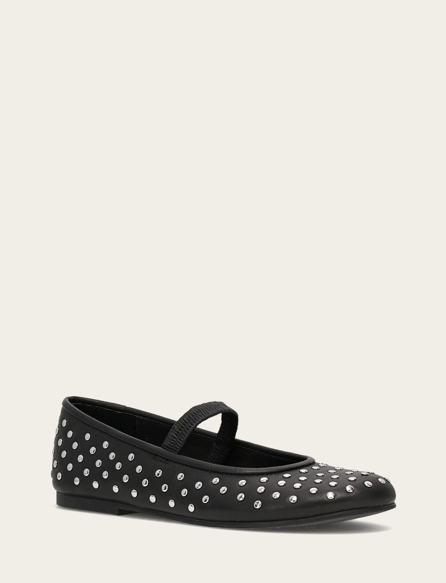 Frye Signature - Women's Black Emma Studded Mary Jane Shoe