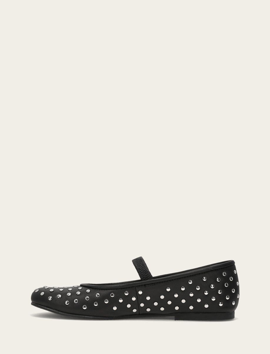 Frye Signature - Women's Black Emma Studded Mary Jane Shoe