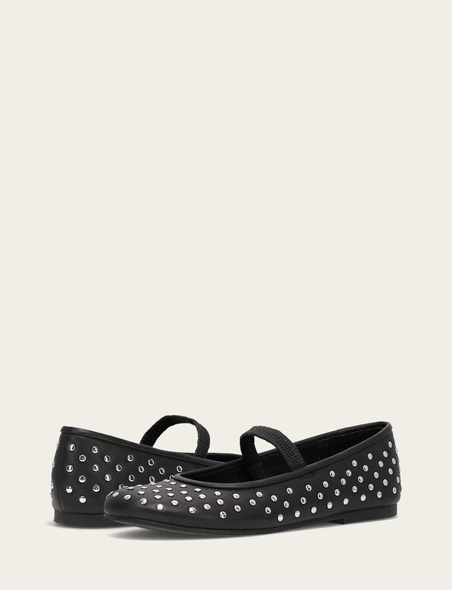 Frye Signature - Women's Black Emma Studded Mary Jane Shoe