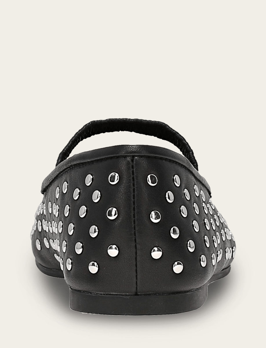 Frye Signature - Women's Black Emma Studded Mary Jane Shoe
