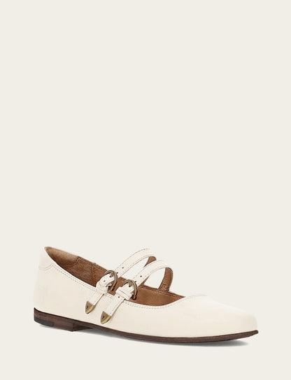 Frye Recommended - Women's Ecru Carson Multi Mary Jane Shoe
