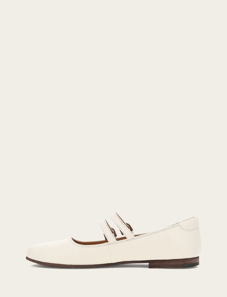 Frye Recommended - Women's Ecru Carson Multi Mary Jane Shoe