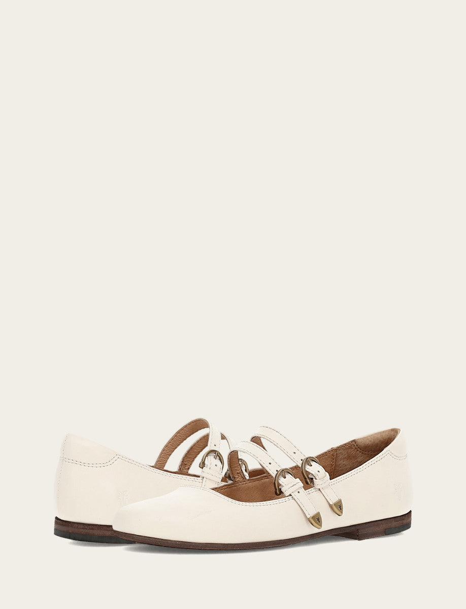 Frye Recommended - Women's Ecru Carson Multi Mary Jane Shoe