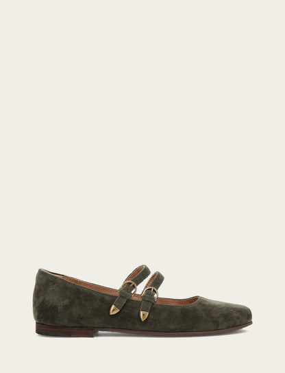 Frye Trending - Women's Dark Olive Carson Multi Mary Jane Shoe
