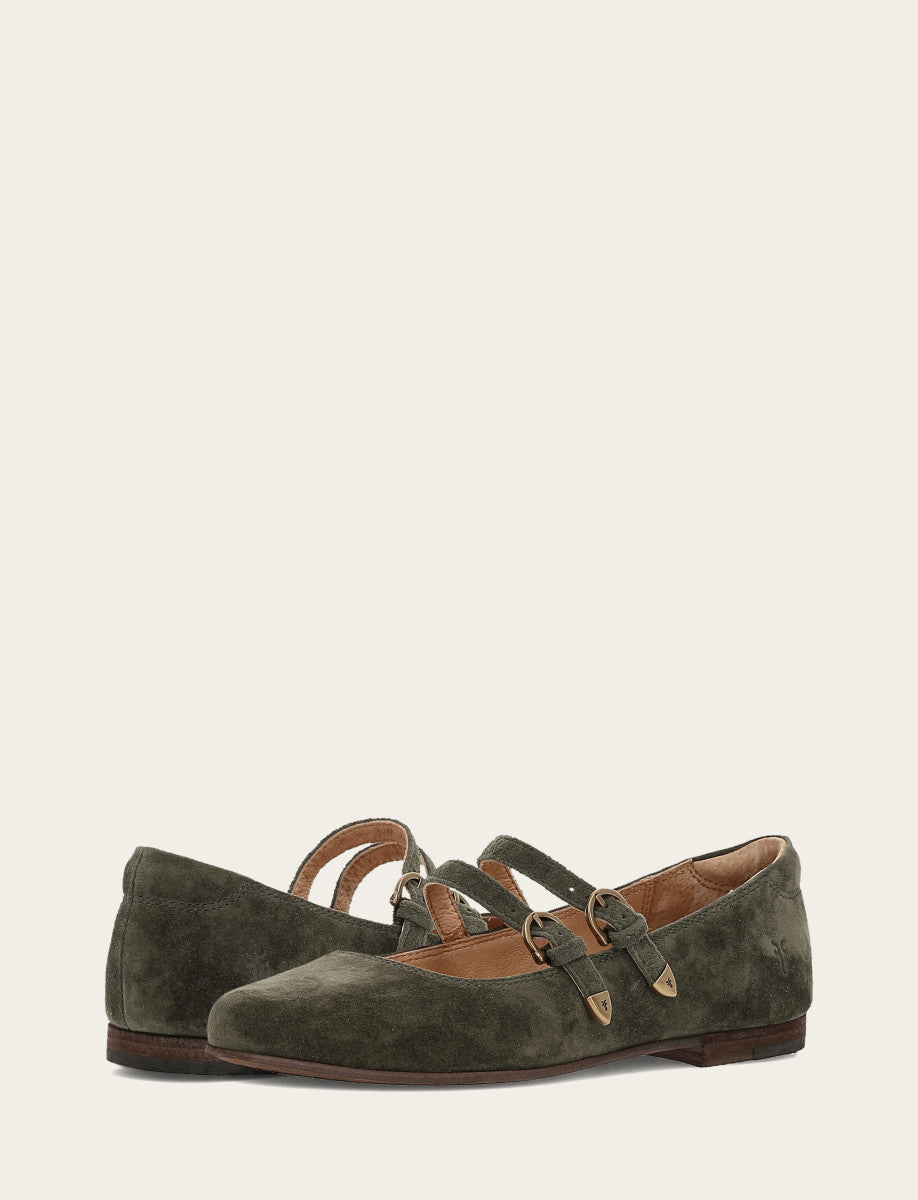 Frye Trending - Women's Dark Olive Carson Multi Mary Jane Shoe