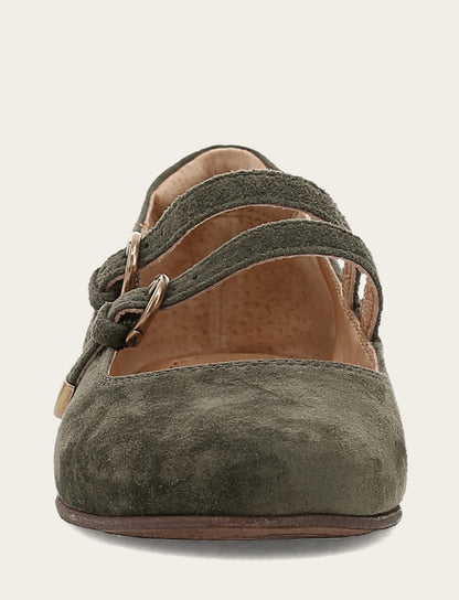 Frye Trending - Women's Dark Olive Carson Multi Mary Jane Shoe