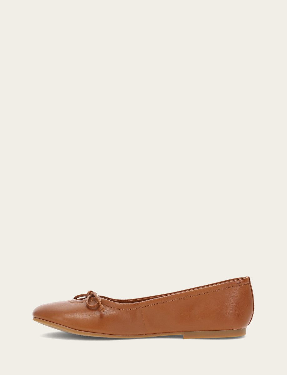 Frye Deals - Women's Dark Latte Emma Ballet Flats