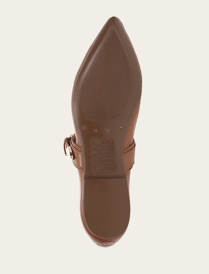 Frye Special Offer - Women's Dark Latte Heather Buckle Mary Jane Flats