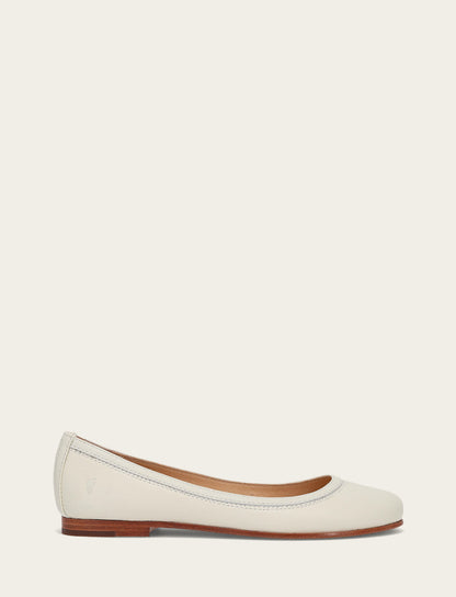 Frye New - Women's White Carson Ballet Flats
