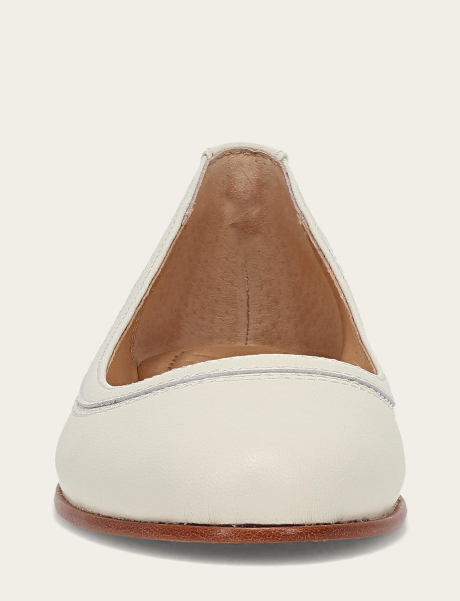 Frye New - Women's White Carson Ballet Flats