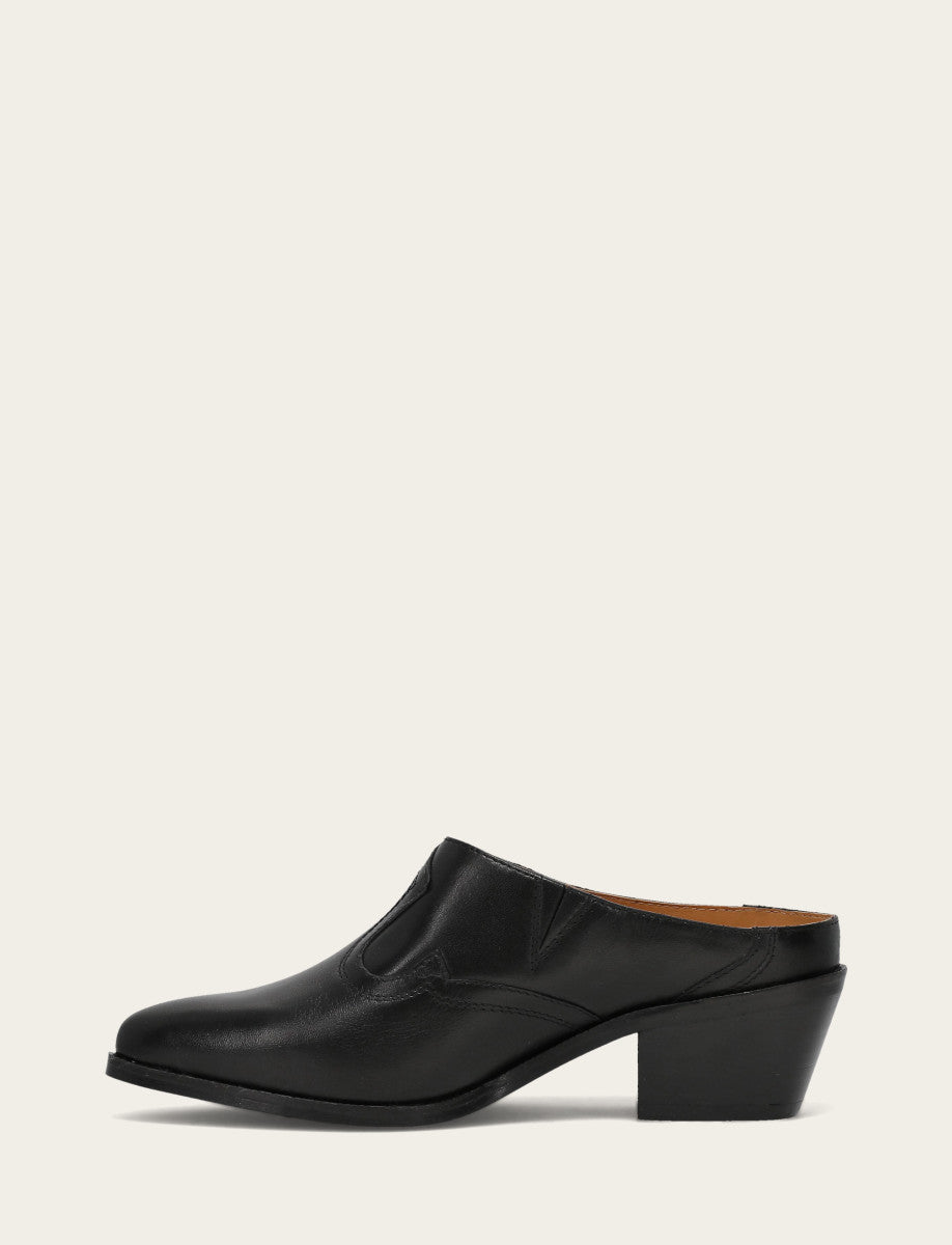 Frye Top Pick - Women's Black Luna Mule