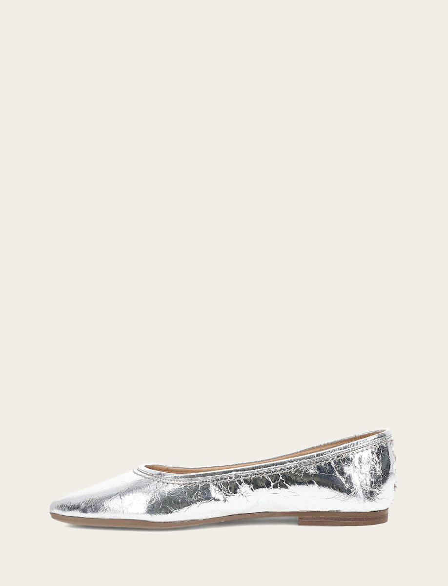 Frye Sale - Women's Silver Heather Ballet Flats