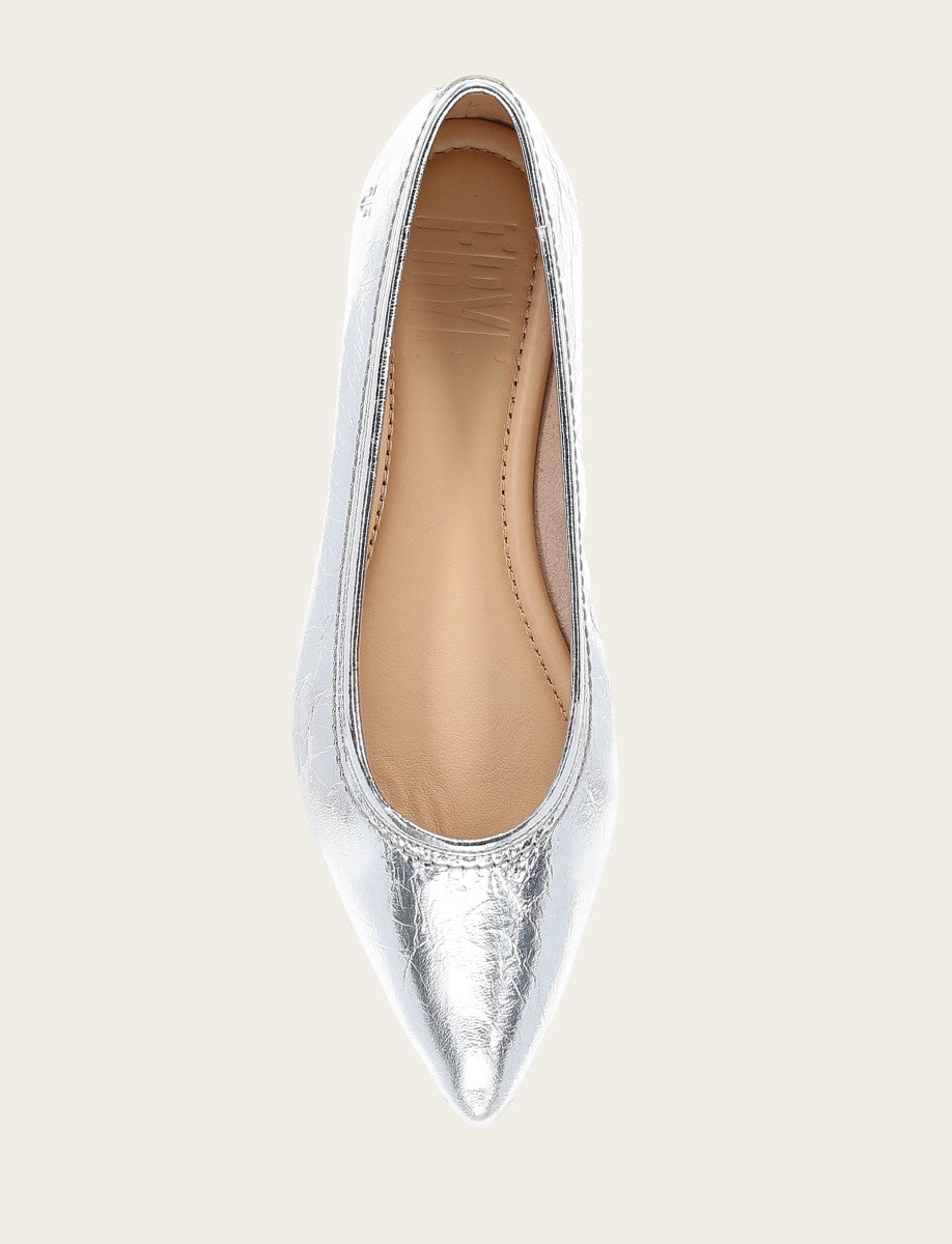 Frye Sale - Women's Silver Heather Ballet Flats