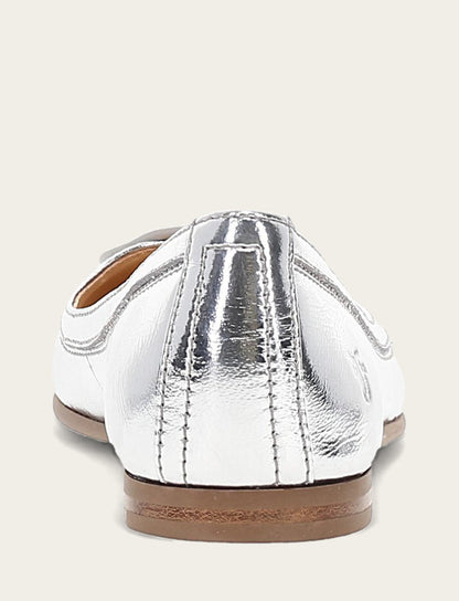 Frye Best Seller - Women's Silver Carson Logo Ballet Flats