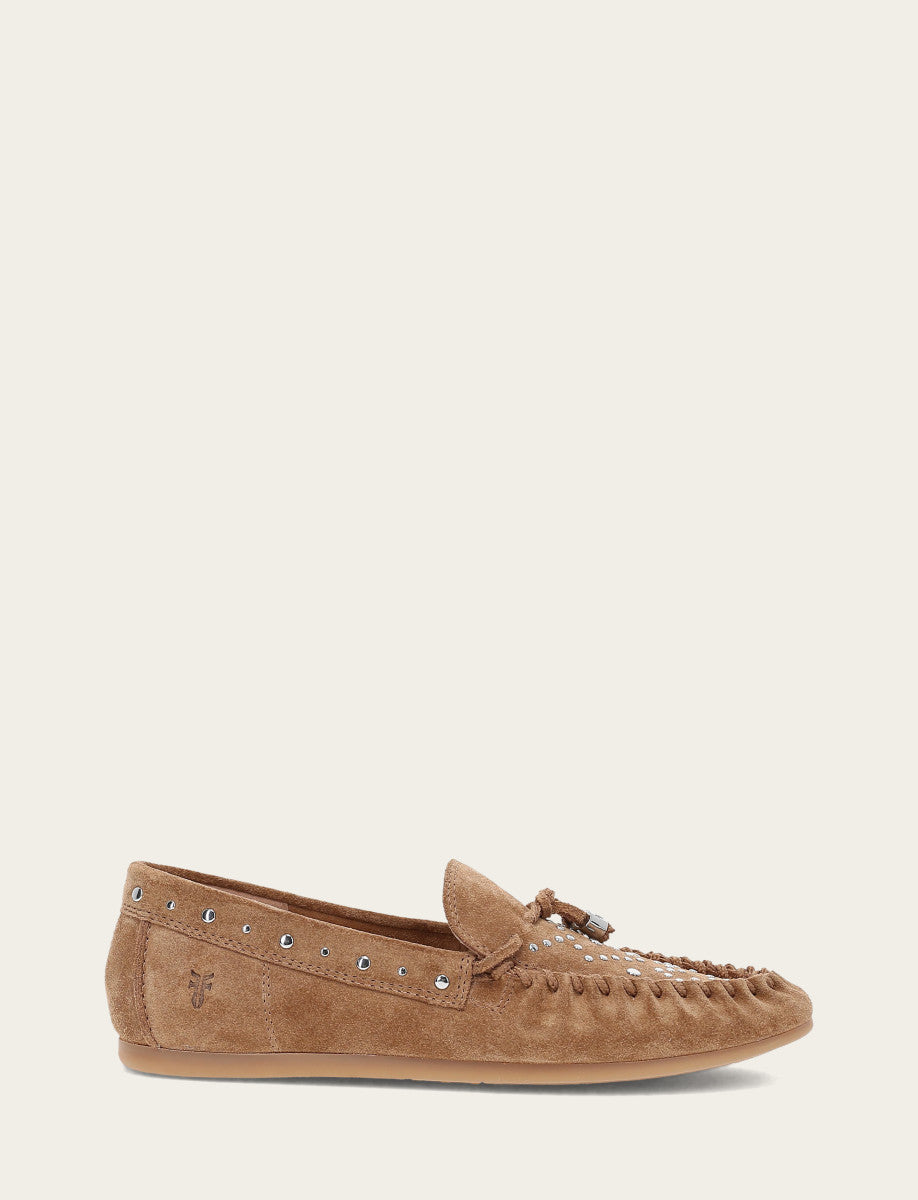 Frye Popular - Women's Almond Naya Stud Moc Loafers