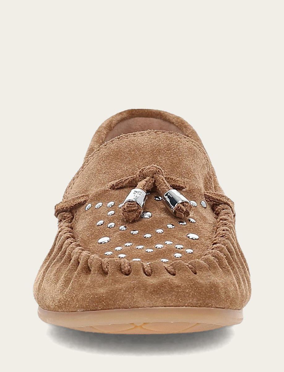 Frye Popular - Women's Almond Naya Stud Moc Loafers