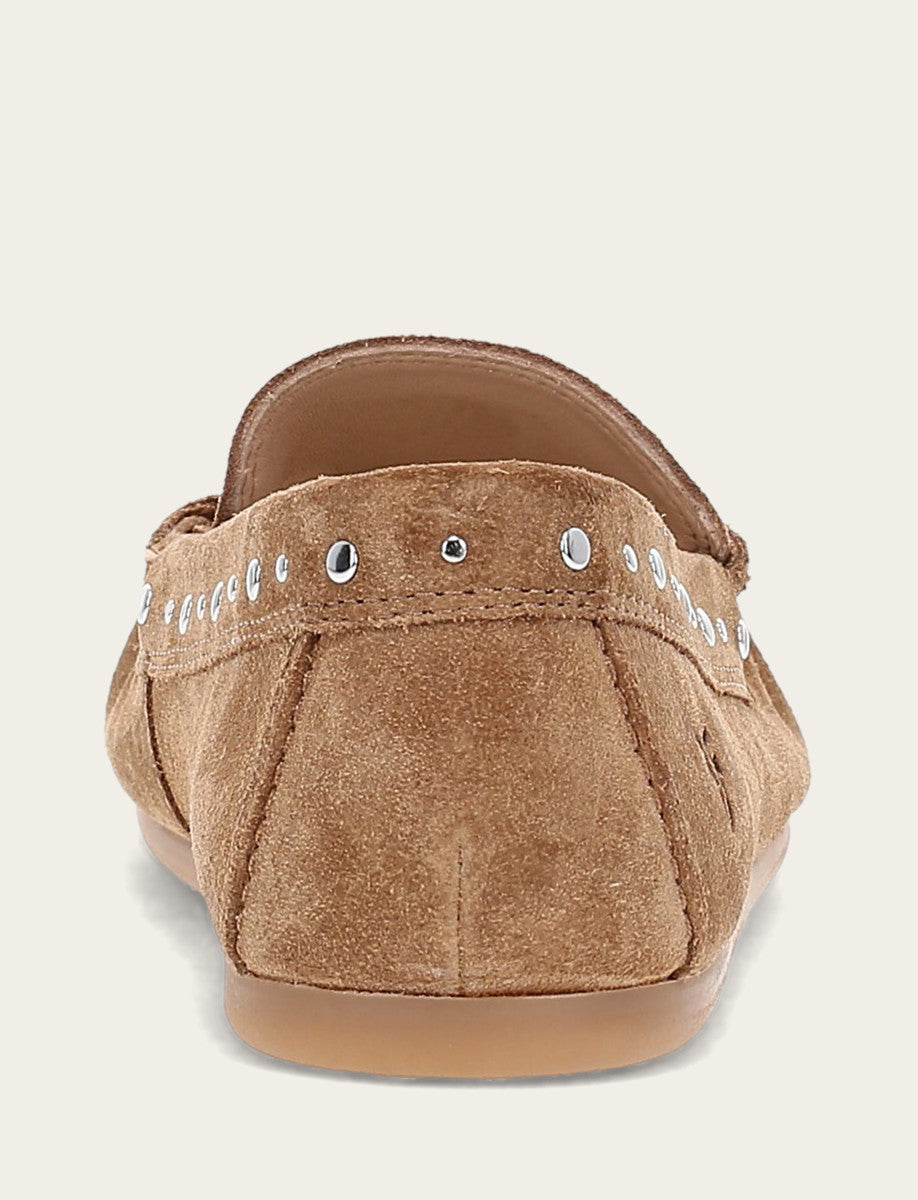 Frye Popular - Women's Almond Naya Stud Moc Loafers