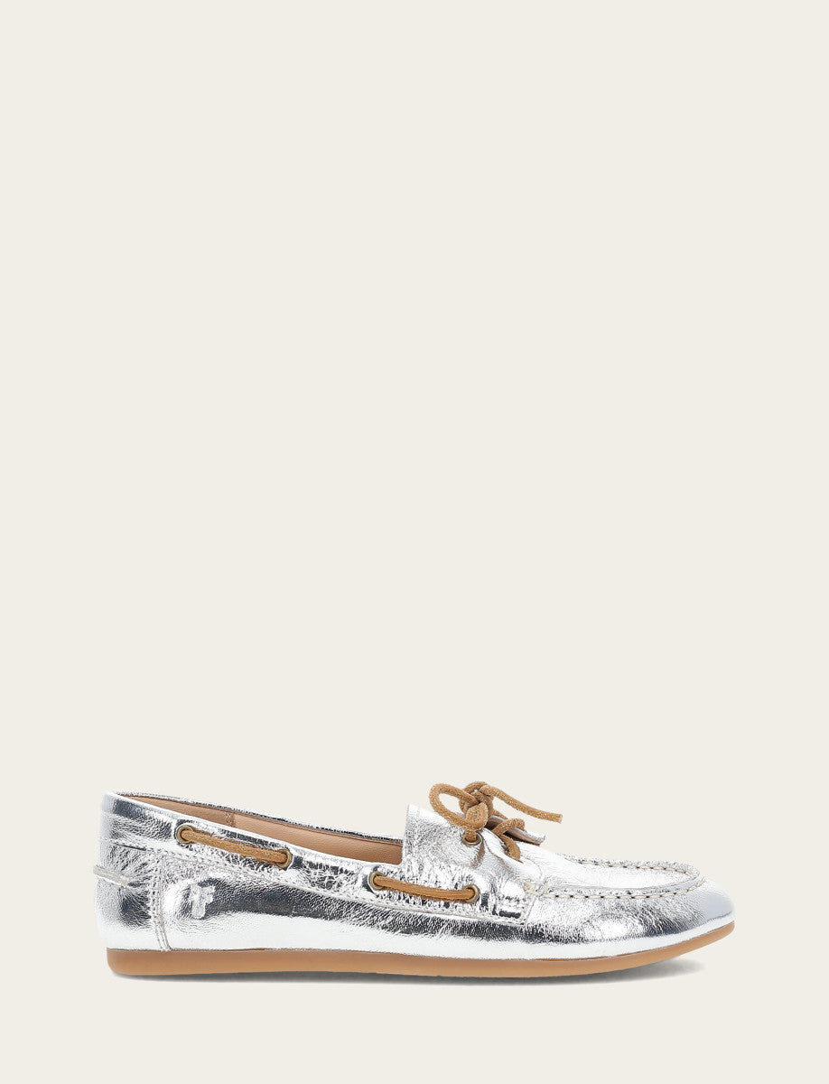 Frye Discount - Women's Silver Naya Boat Shoes