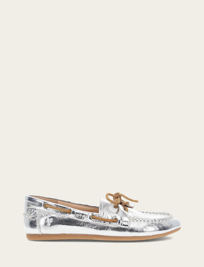 Frye Discount - Women's Silver Naya Boat Shoes
