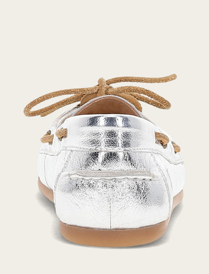 Frye Discount - Women's Silver Naya Boat Shoes