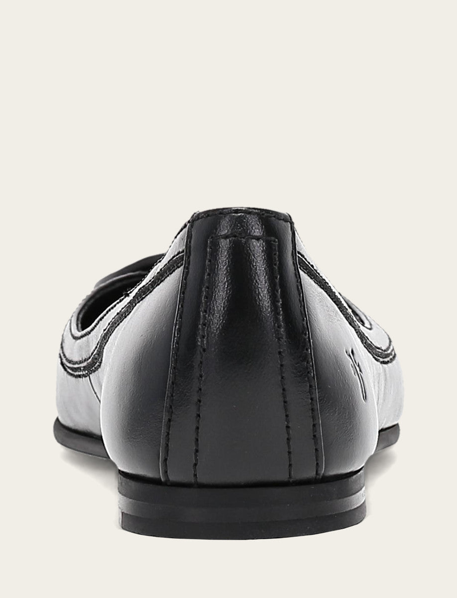 Frye Discount - Women's Black Carson Logo Ballet Flats