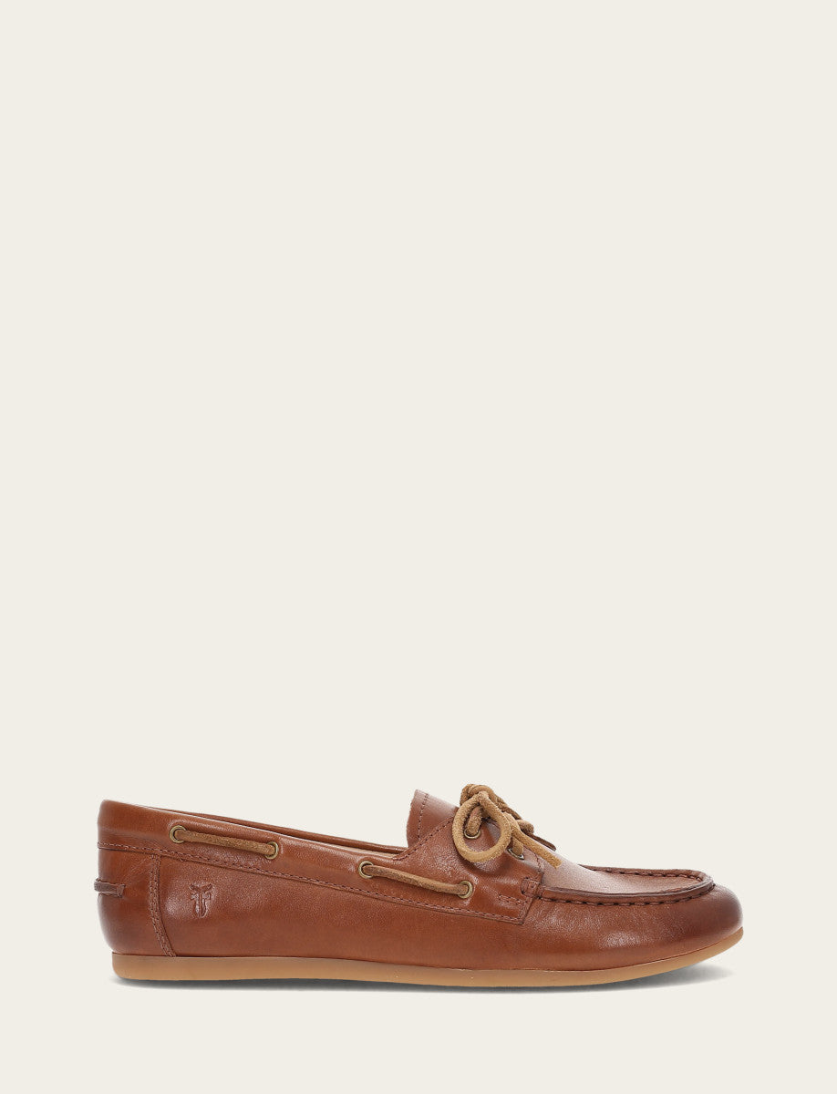 Frye Premium - Women's Cinnamon Naya Boat Shoes