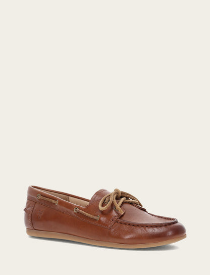 Frye Premium - Women's Cinnamon Naya Boat Shoes