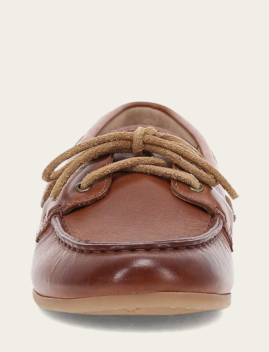 Frye Premium - Women's Cinnamon Naya Boat Shoes