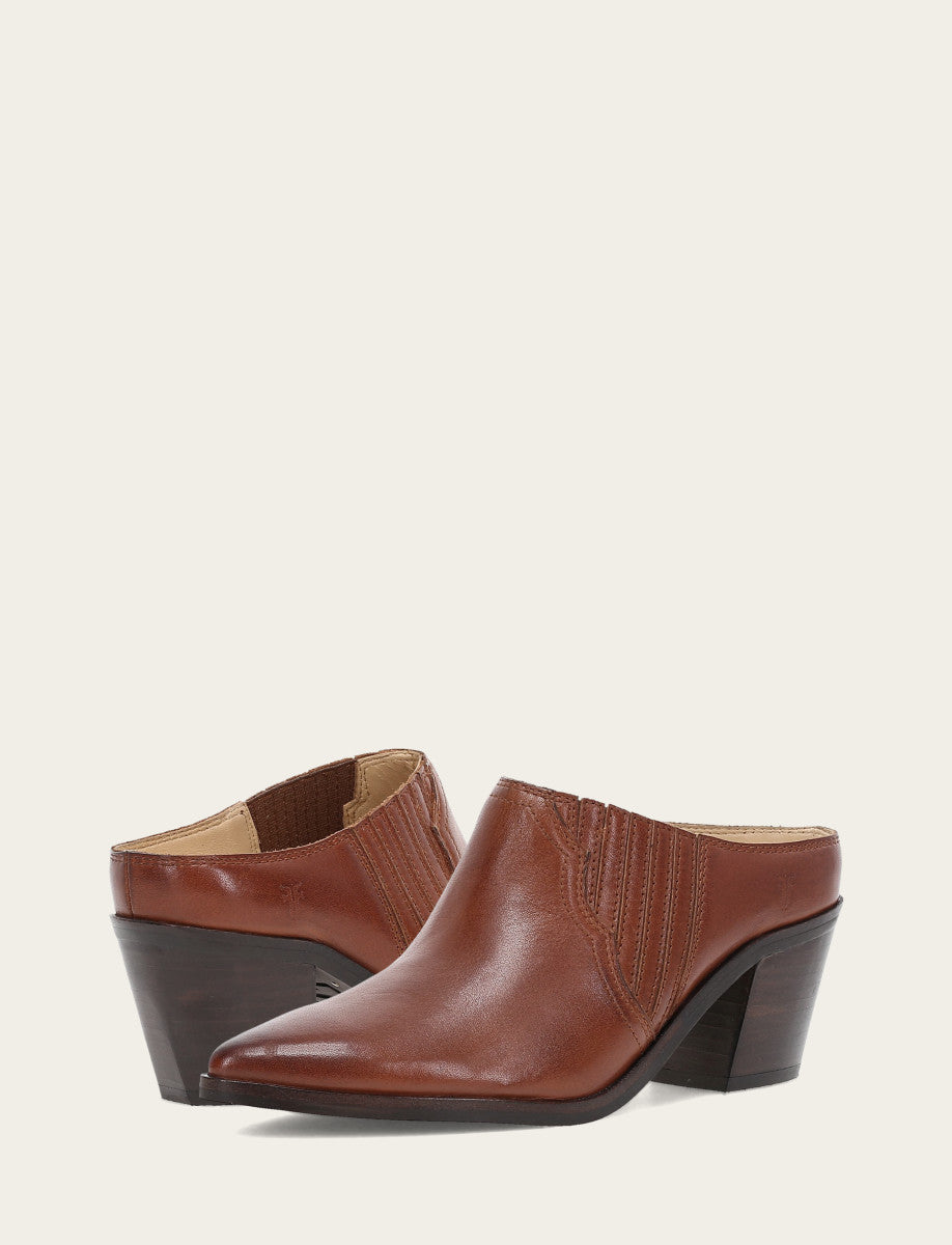 Frye Signature - Women's Cinnamon Sara Western Mules