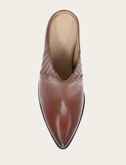 Frye Signature - Women's Cinnamon Sara Western Mules