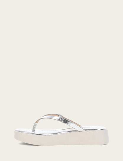 Frye Hot Sale - Women's Silver Maya Buckle Thong Sandals