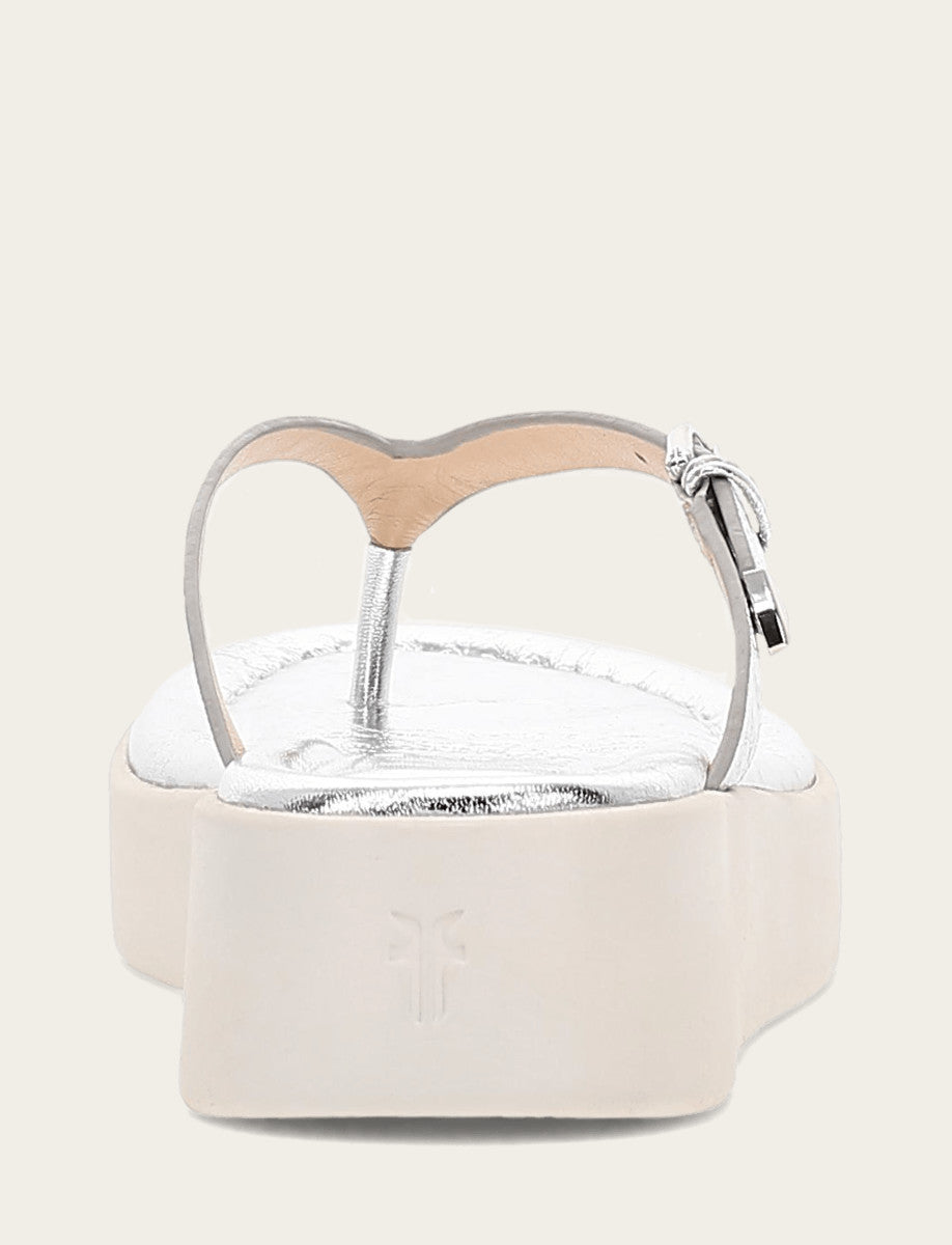 Frye Hot Sale - Women's Silver Maya Buckle Thong Sandals