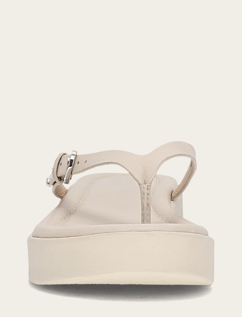 Frye Quality - Women's Ivory Maya Buckle Thong Sandals