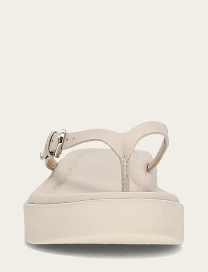 Frye Quality - Women's Ivory Maya Buckle Thong Sandals