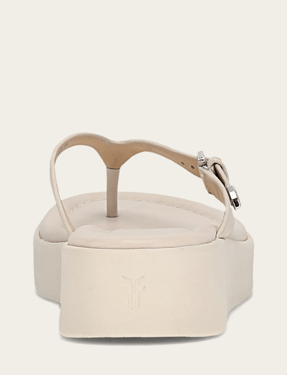 Frye Quality - Women's Ivory Maya Buckle Thong Sandals