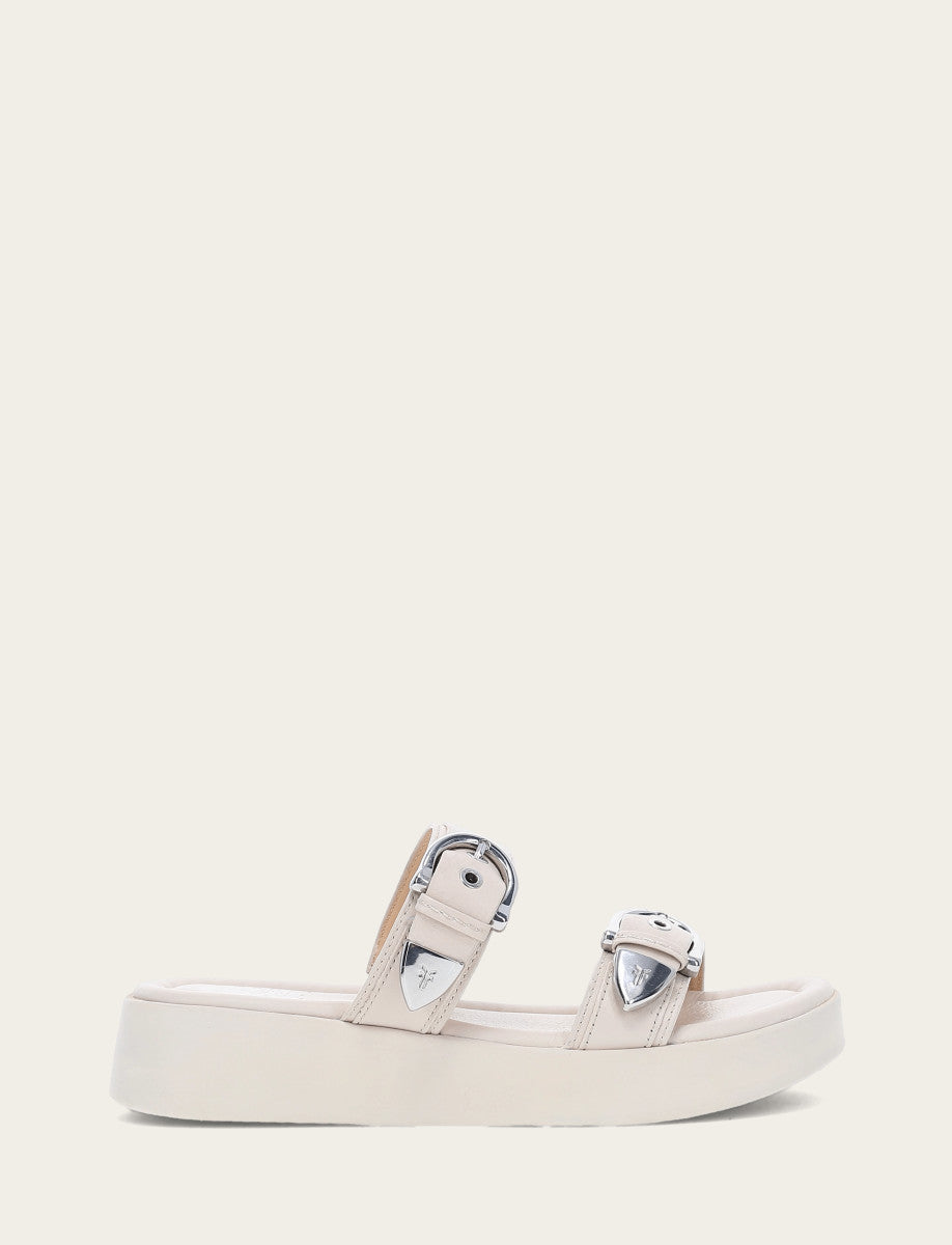 Frye Discount - Women's Ivory Maya Buckle Sandals