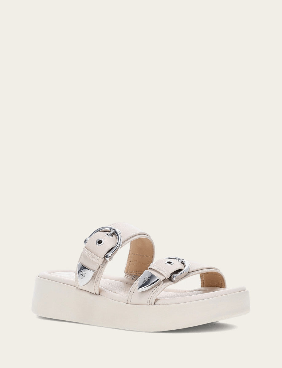 Frye Discount - Women's Ivory Maya Buckle Sandals