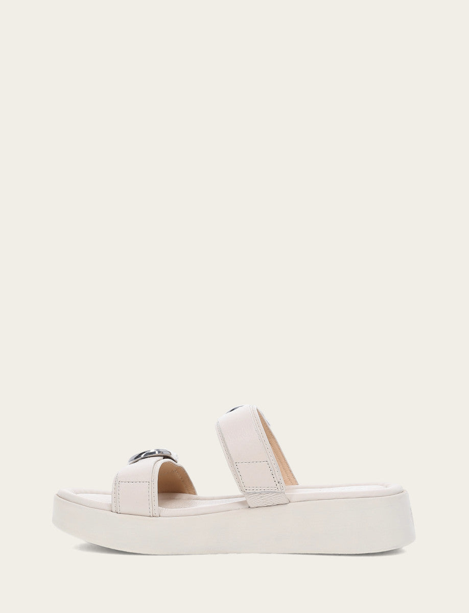 Frye Discount - Women's Ivory Maya Buckle Sandals
