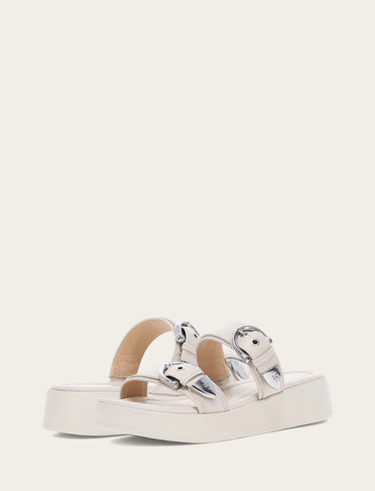 Frye Discount - Women's Ivory Maya Buckle Sandals