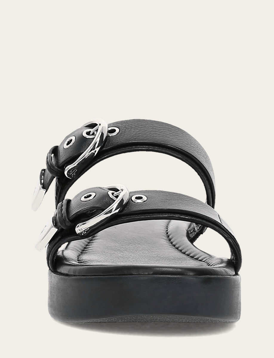 Frye Classic - Women's Black Maya Buckle Sandals