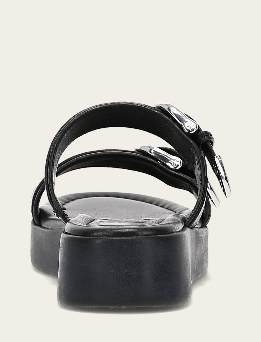 Frye Classic - Women's Black Maya Buckle Sandals