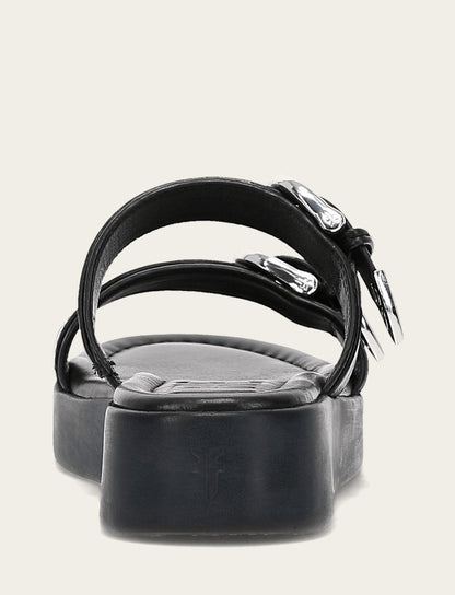 Frye Classic - Women's Black Maya Buckle Sandals