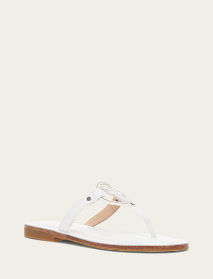 Frye Deals - Women's White Taylor Logo Sandals