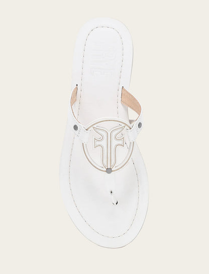 Frye Deals - Women's White Taylor Logo Sandals