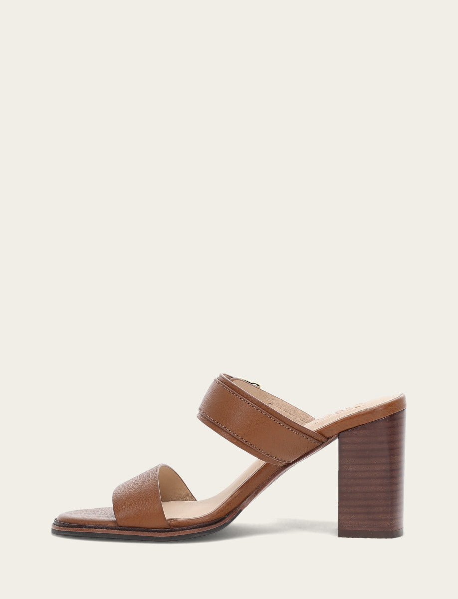 Frye Quality - Women's Dark Latte Stella Buckle Slide Sandals
